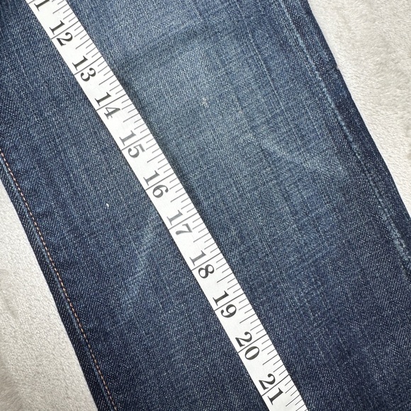 7 For All Mankind Bootcut Vintage Y2K Style 100% Cotton Denim Blue Jeans 29 - Picture 7 of 16